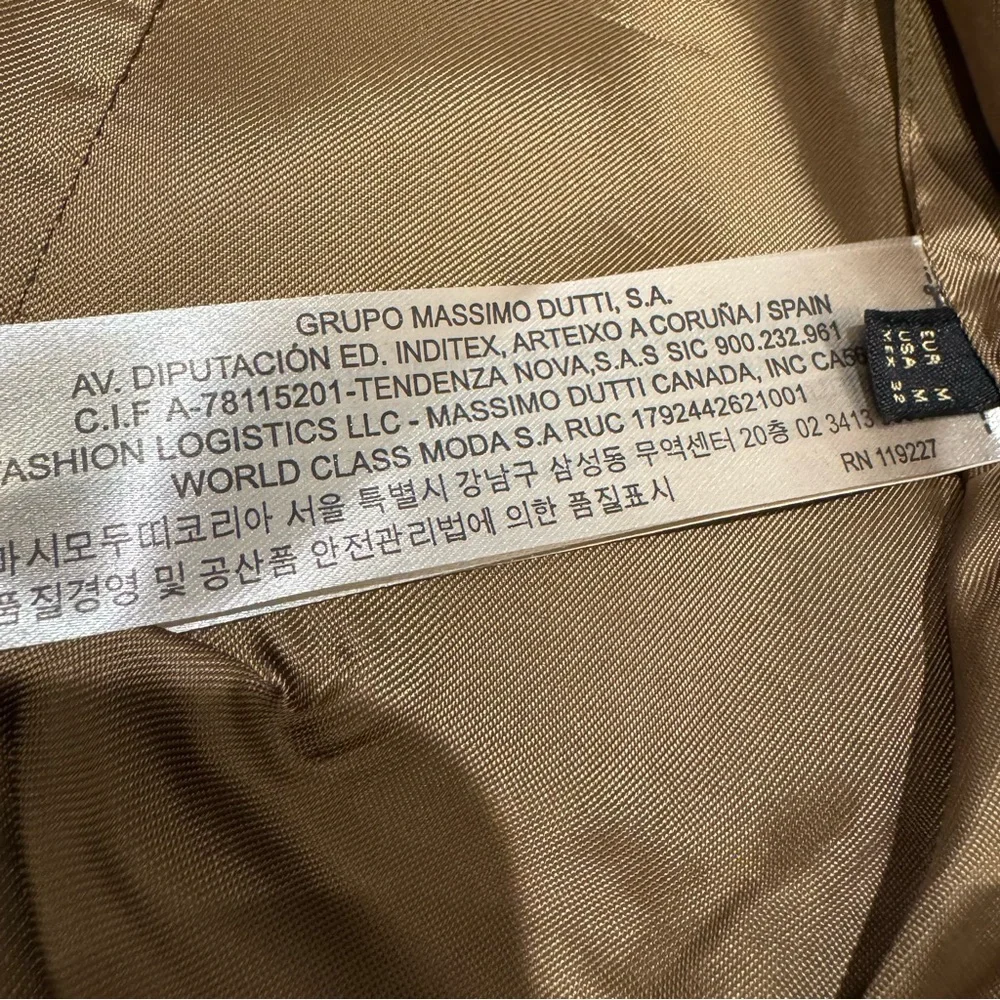 Massimo Dutti Sateen Moto Vest with Silver Asymmetrical Zipper - Picture 9 of 12